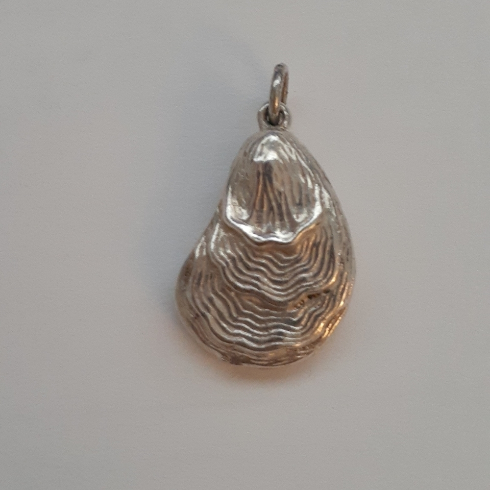 Sterling Silver Oyster Shell Pendant